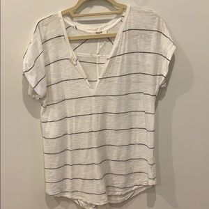 White striped Madewell t-shirt
